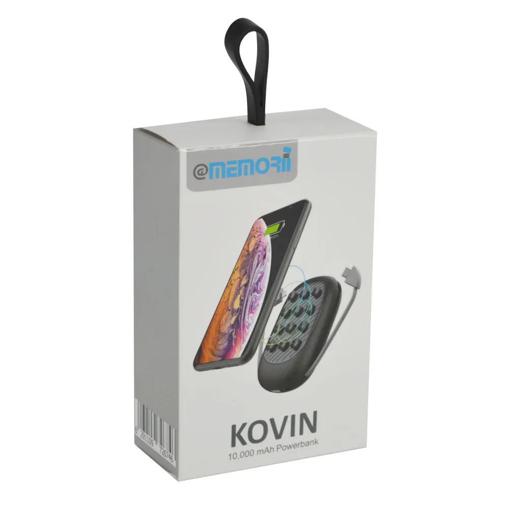 KOVIN - @memorii 10000mAh Suction Power Bank With Light-Up Logo (3)