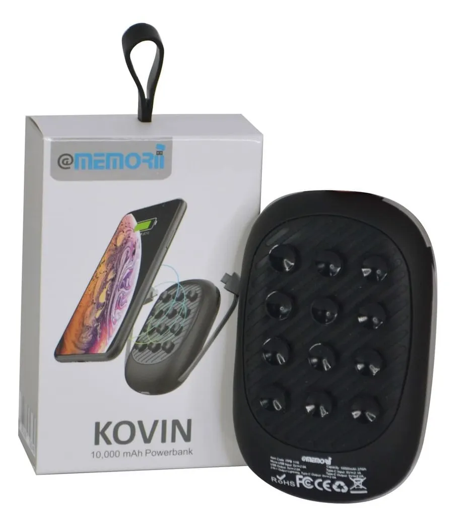 KOVIN - @memorii 10000mAh Suction Power Bank With Light-Up Logo (4)