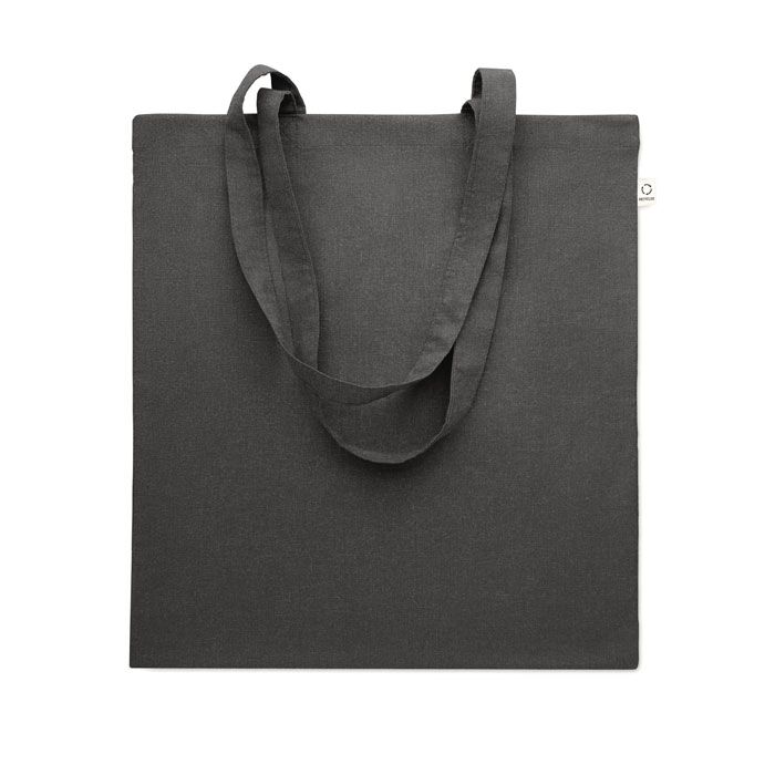 Tote bag with branding in black color